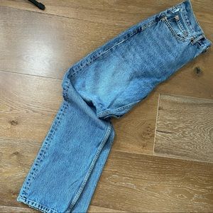 Topshop Dad Jeans. Blue denim. 28x32.